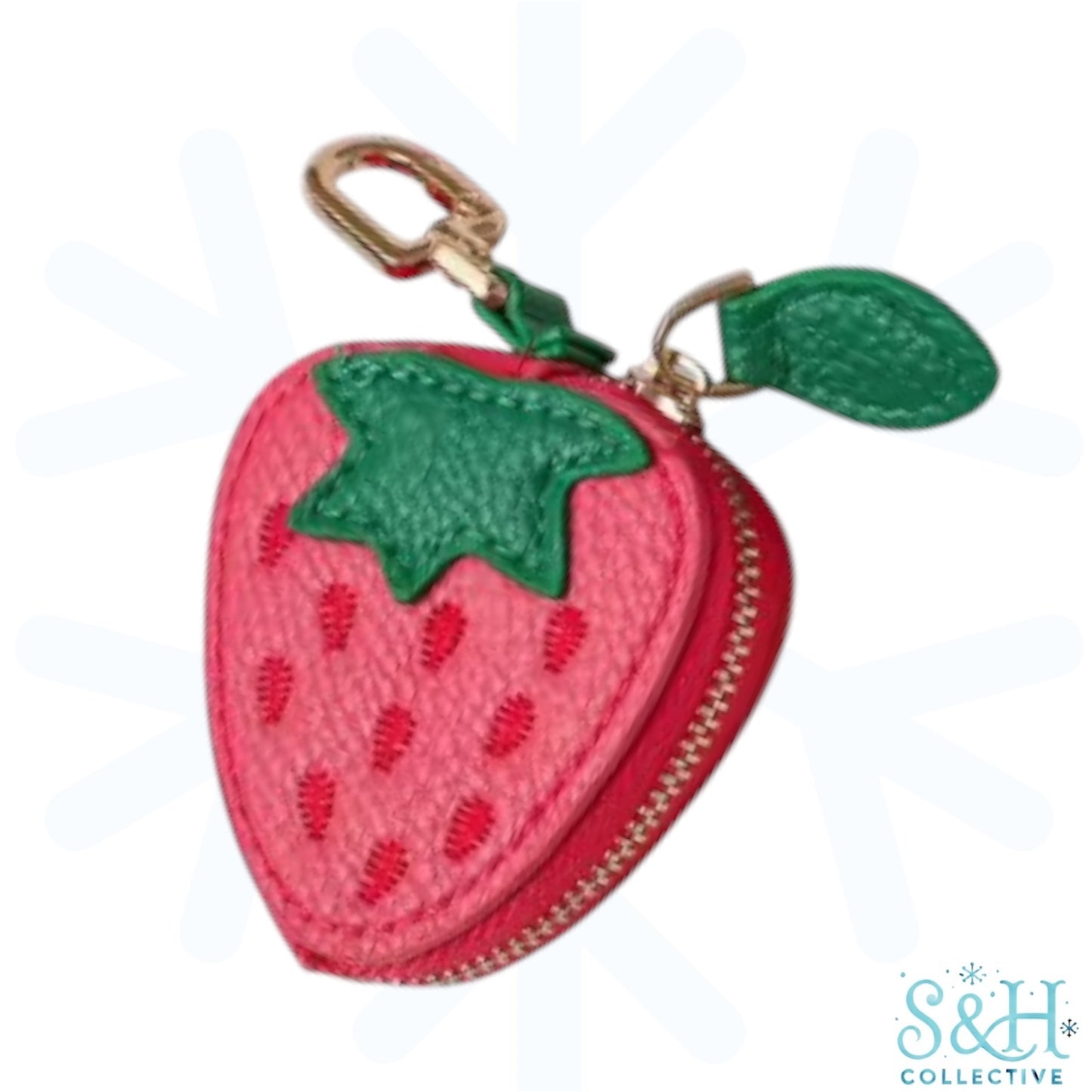 Strawberry Pouch Bag Charm