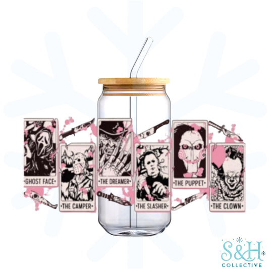 Serial Killers - Pink (Holographic Finish) 16oz Can Cup Tumbler