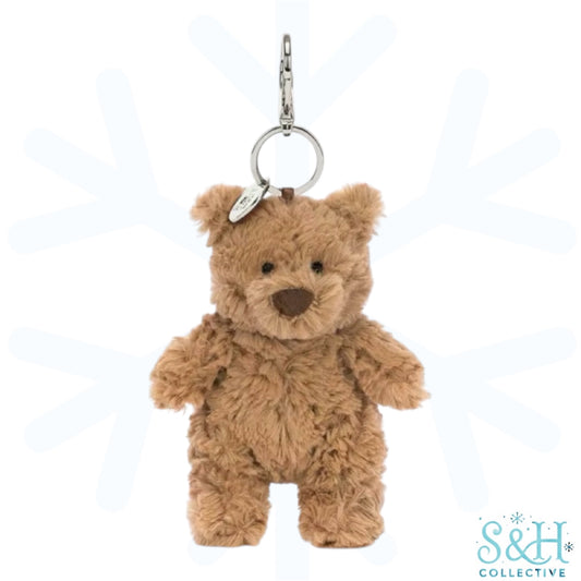 JC Bartholomew Bear Plush Bag Charm