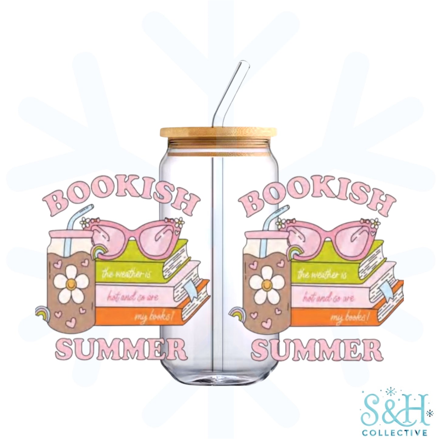 Bookish Summer (Standard Finish) 16oz Can Cup Tumbler
