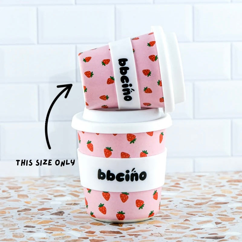BBcino 4oz (120mL) Babychino Cup - Strawberries