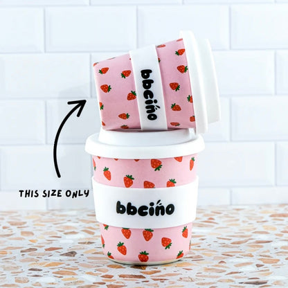 BBcino 4oz (120mL) Babychino Cup - Strawberries