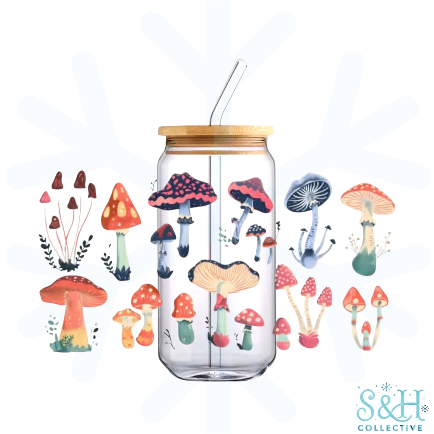 Mushrooms (Standard Finish) 16oz Can Cup Tumbler