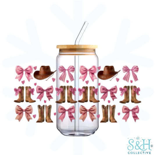 Bows - Boots (Holographic Finish) 16oz Can Cup Tumbler