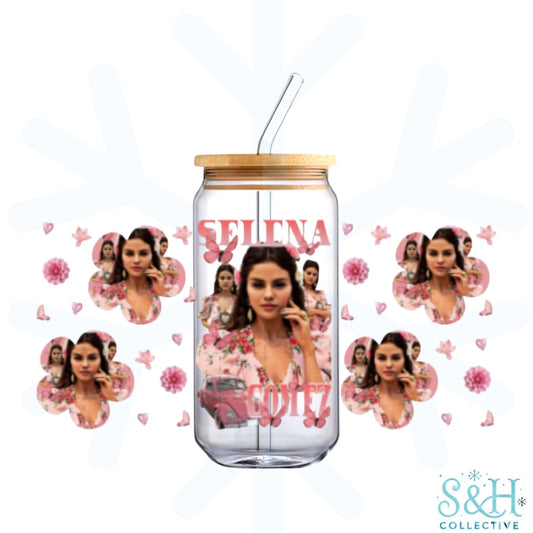 Selena (Holographic Finish) 16oz Can Cup Tumbler