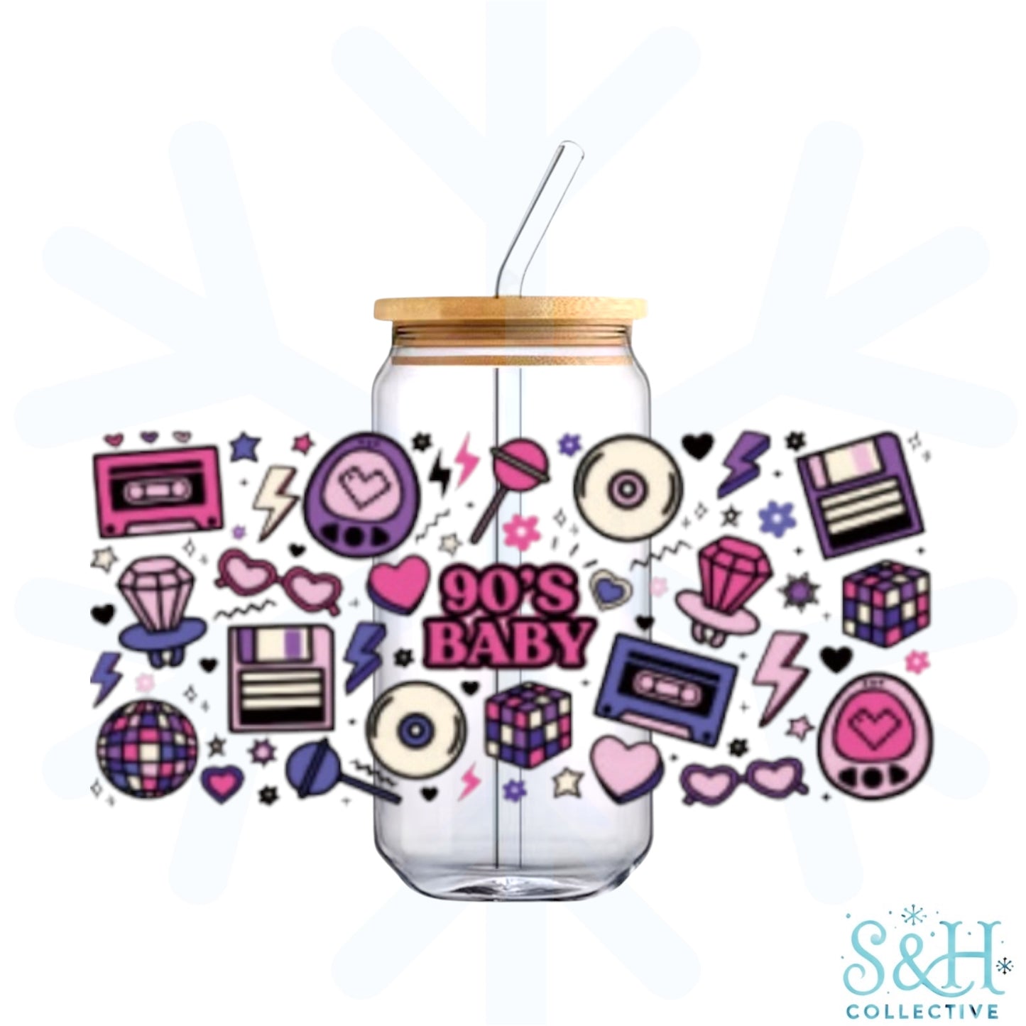 90’s Baby (Standard Finish) 16oz Can Cup Tumbler