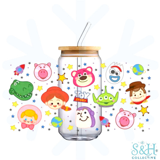 Toy Story (Holographic Finish) 16oz Can Cup Tumbler