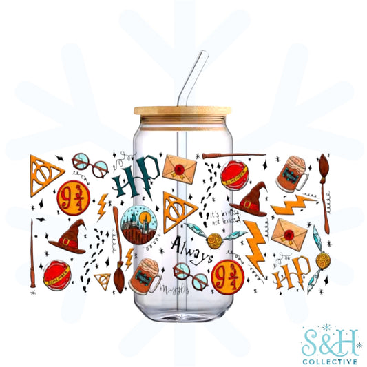 Wizard Icons (Holographic Finish) 16oz Can Cup Tumbler