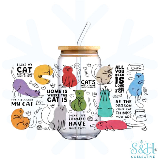 Cat Lovers (Standard Finish) 16oz Can Cup Tumbler