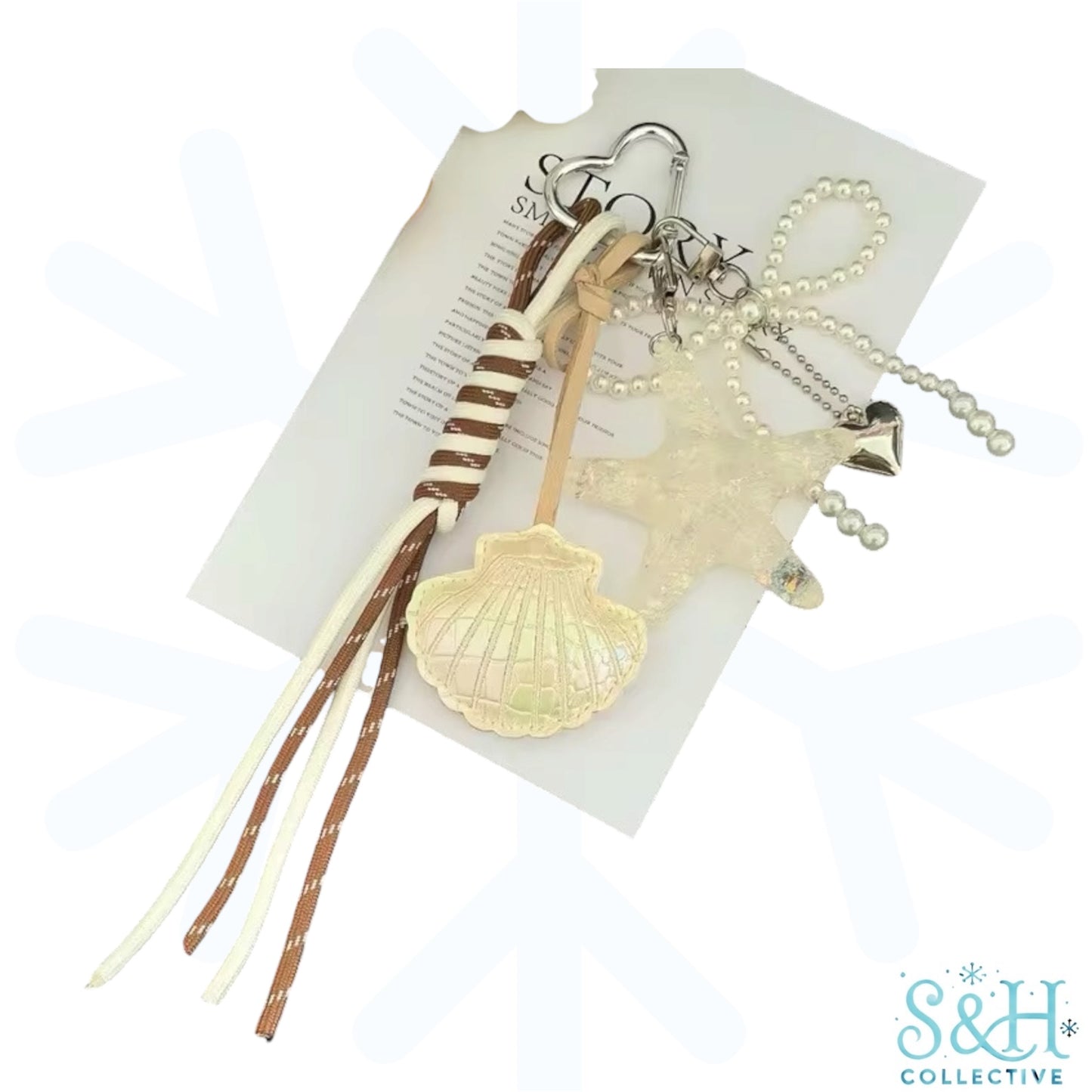Chunky Bag Charm Keychain - Beach