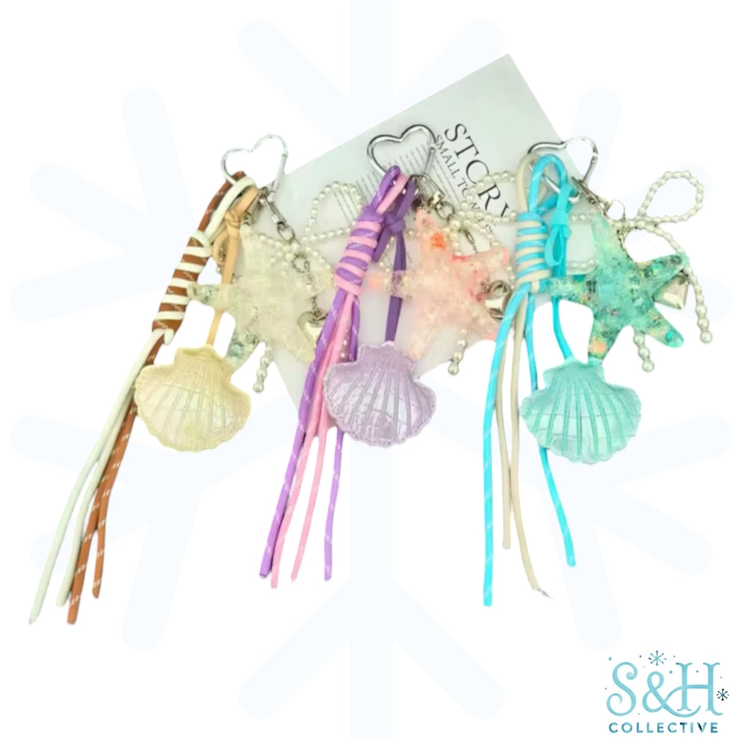 Chunky Bag Charm Keychain - Beach