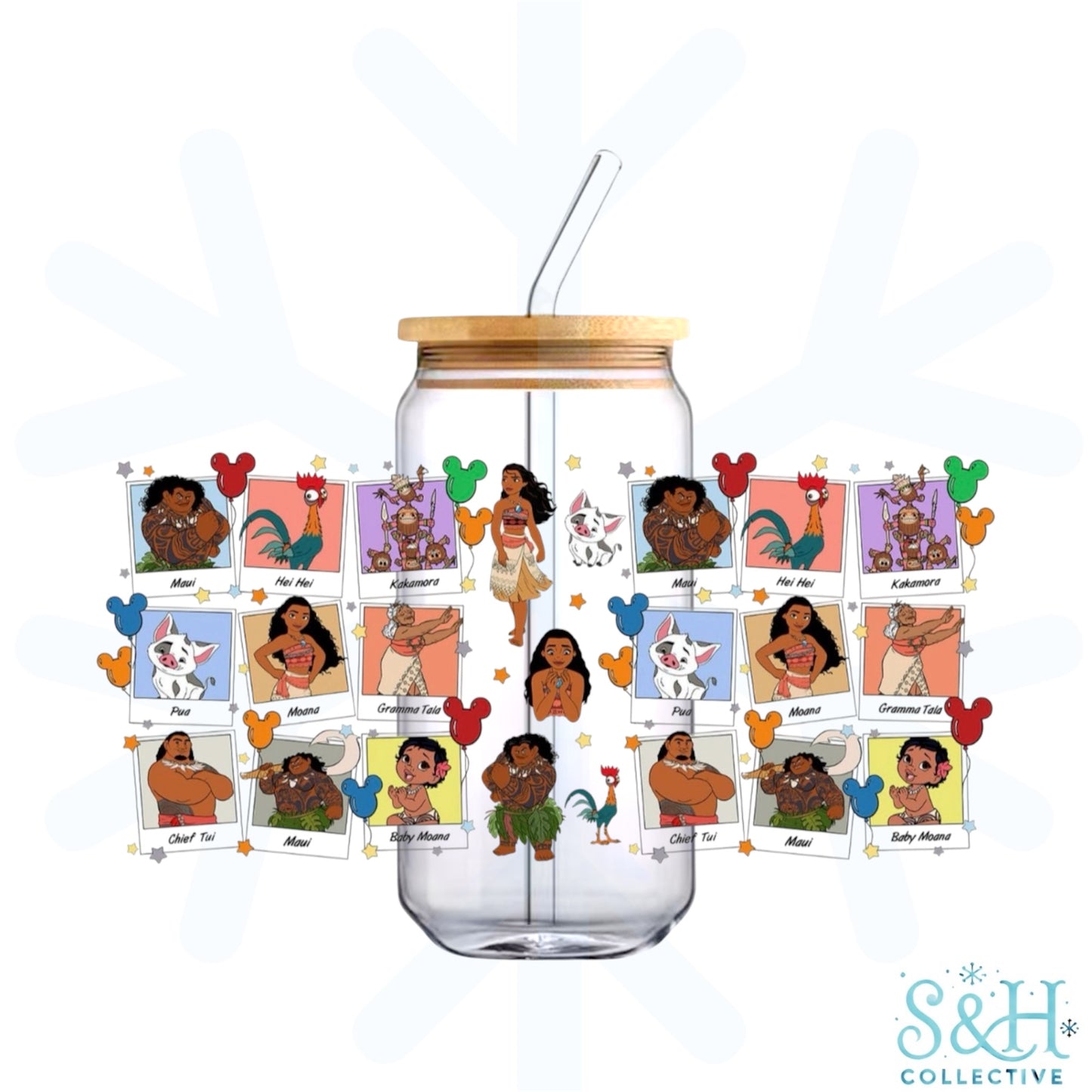 Moana - Grid (Standard Finish) 16oz Can Cup Tumbler
