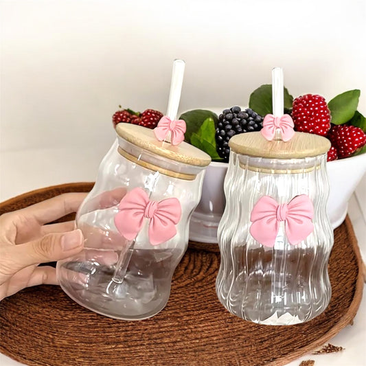 Bow Cloud Glass Tumbler