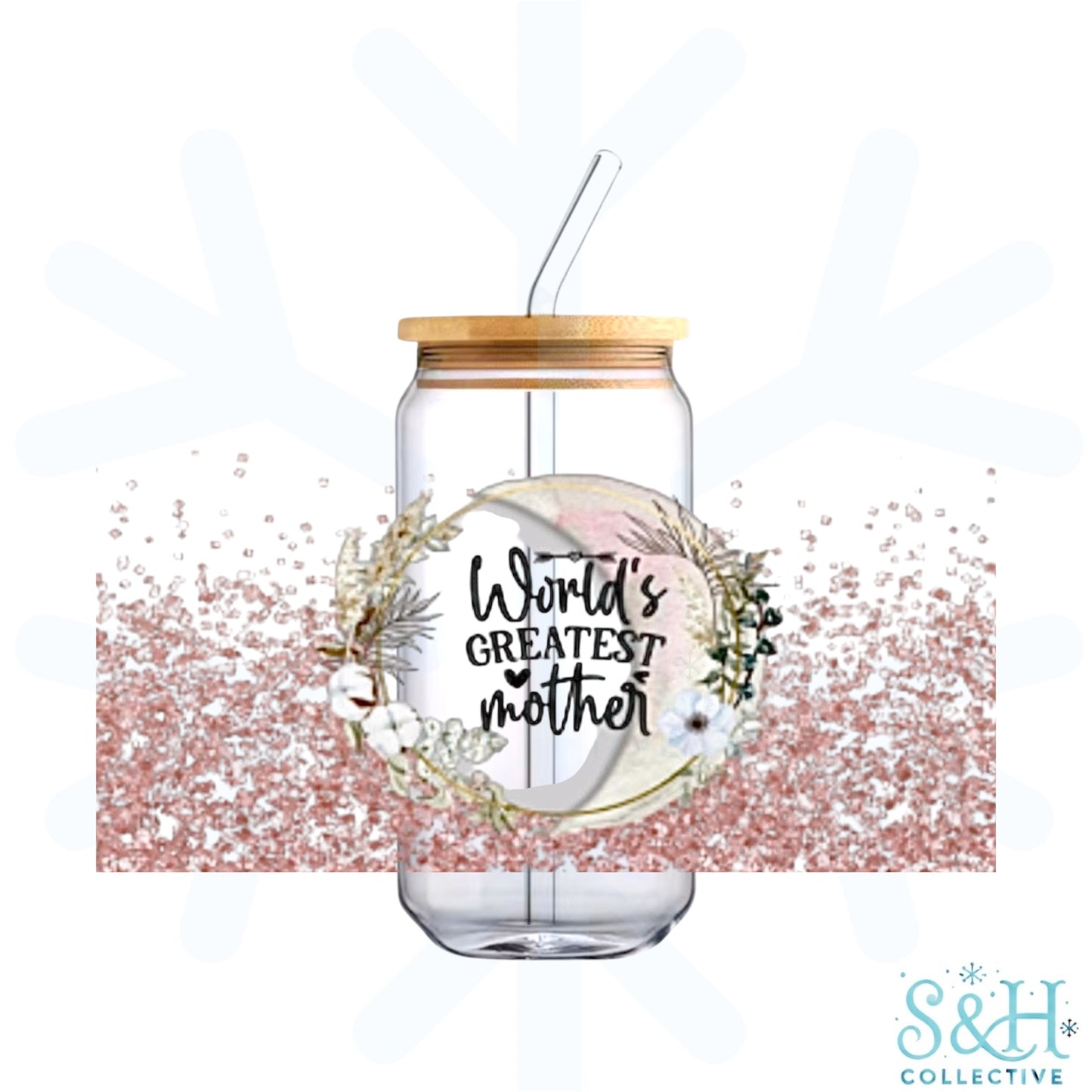 World’s Best Mother (Holographic Finish) 16oz Can Cup Tumbler