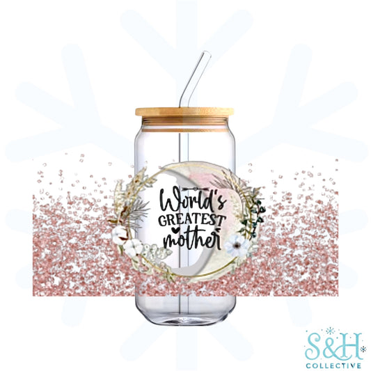 World’s Greatest Mother (Holographic Finish) 16oz Can Cup Tumbler