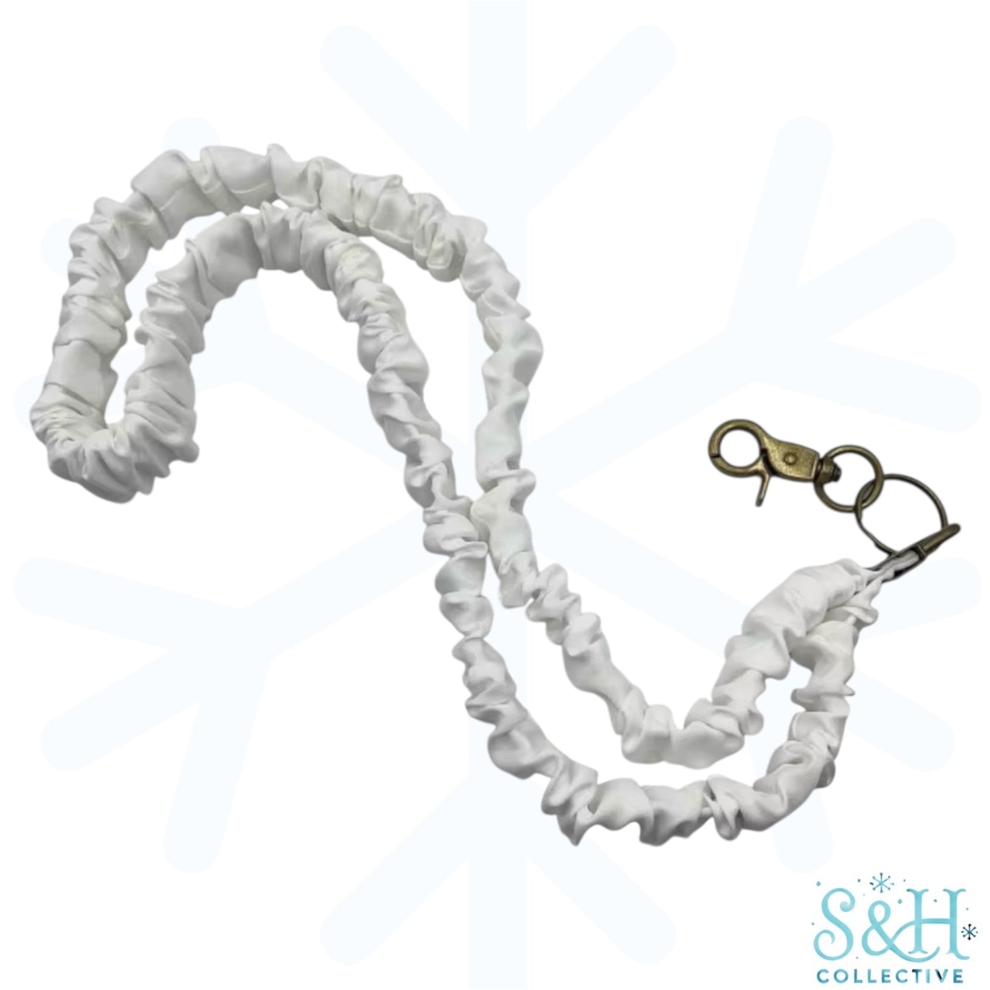 Scrunchie Lanyard - White