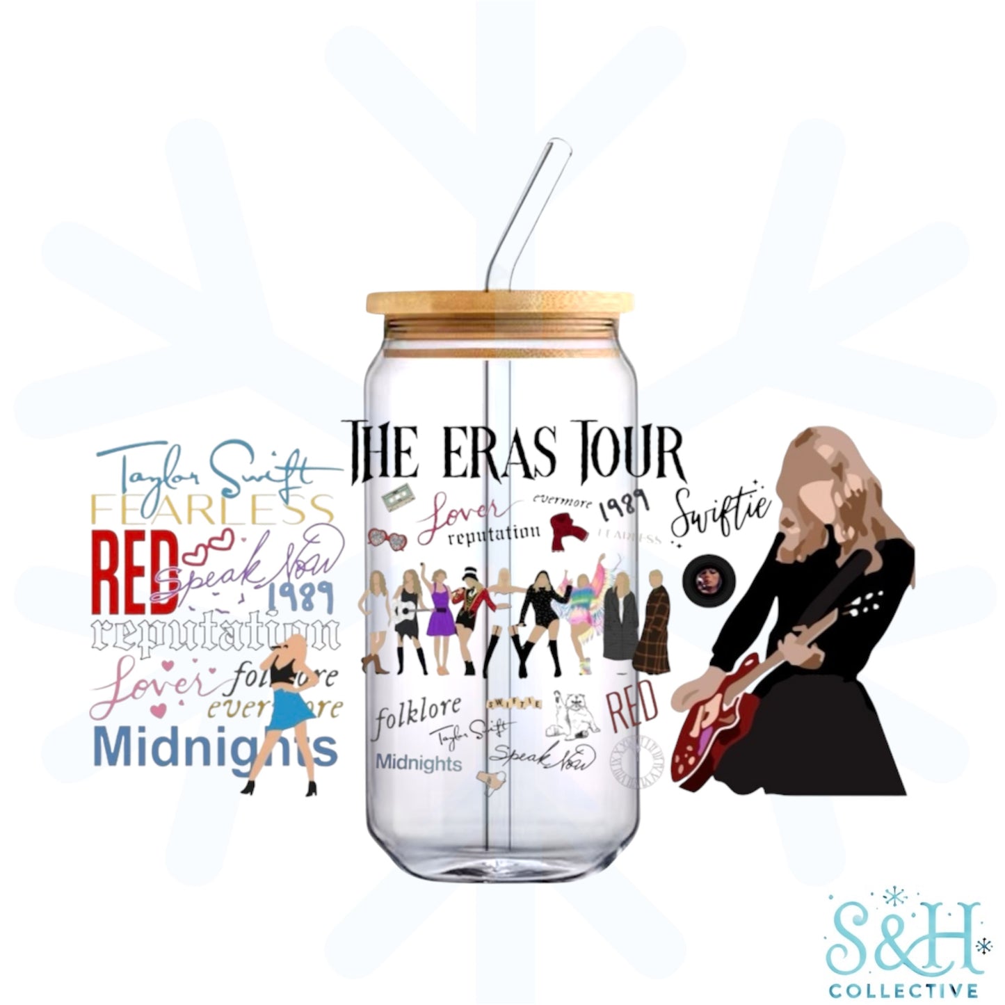 Taylor - Eras Tour (Holographic Finish) 16oz Can Cup Tumbler