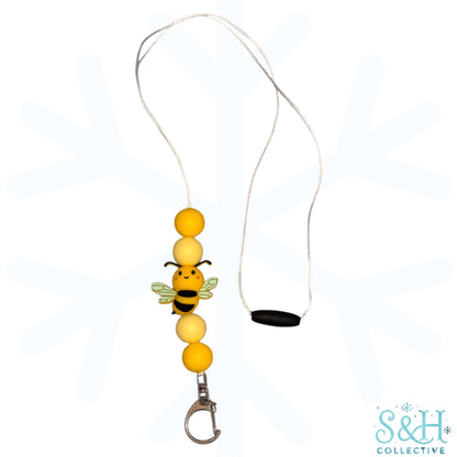 Bee Beaded Lanyard
