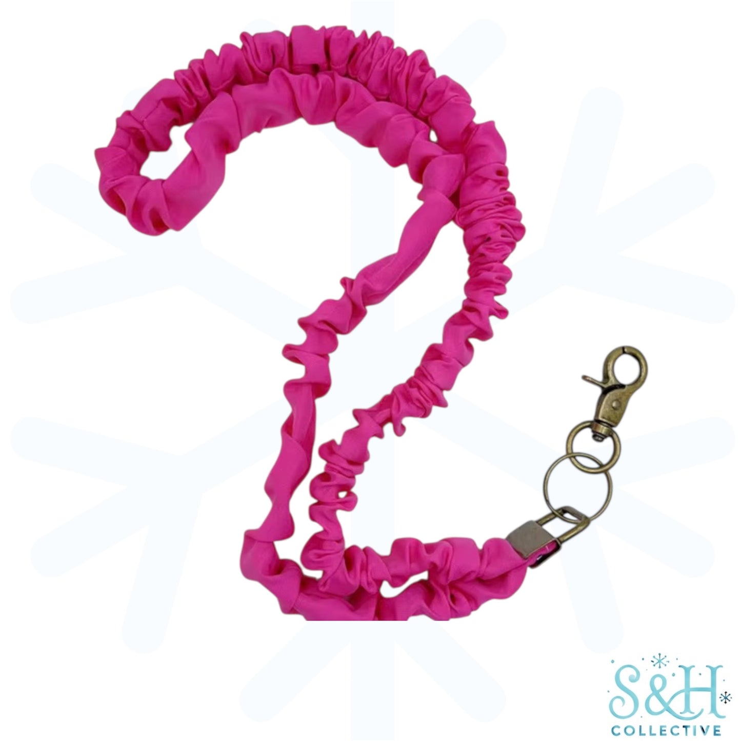 Scrunchie Lanyard - Dark Pink