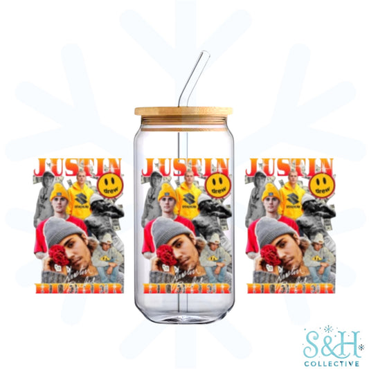 Justin (Holographic Finish) 16oz Can Cup Tumbler