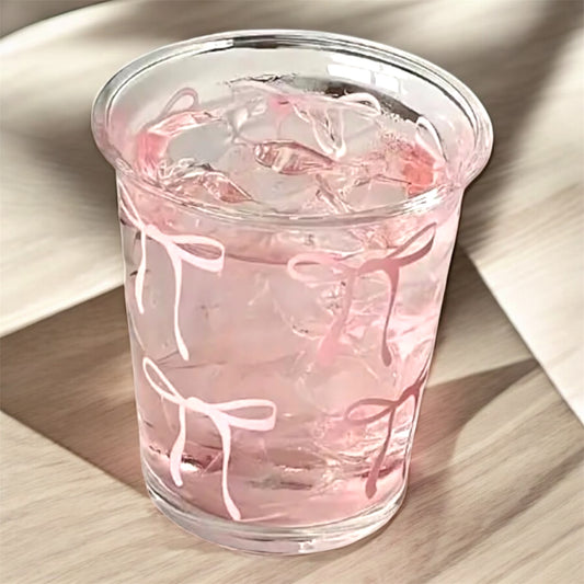 Pink Bow Glass