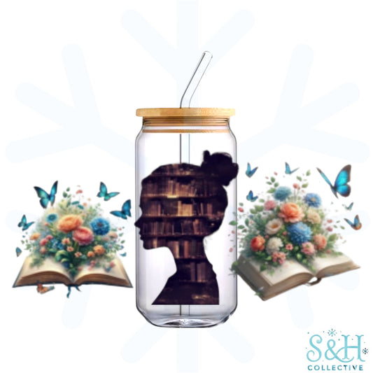 Book Lover (Holographic Finish) 16oz Can Cup Tumbler