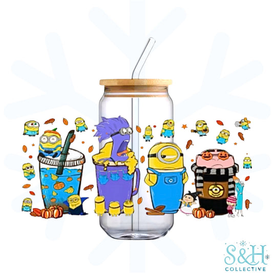Minions (Holographic Finish) 16oz Can Cup Tumbler
