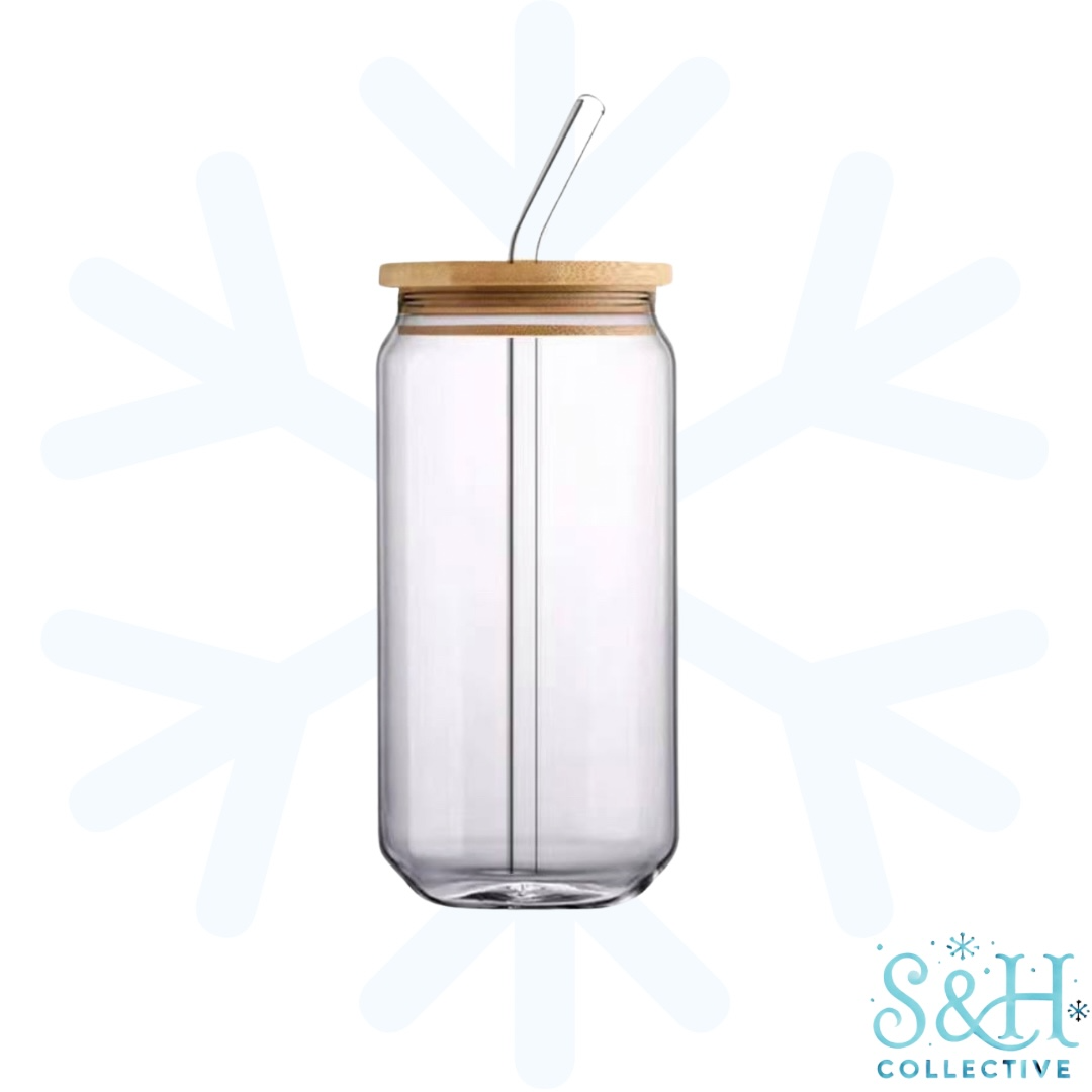 16oz Libbey Glass Can Cup Tumbler Blank - DIY