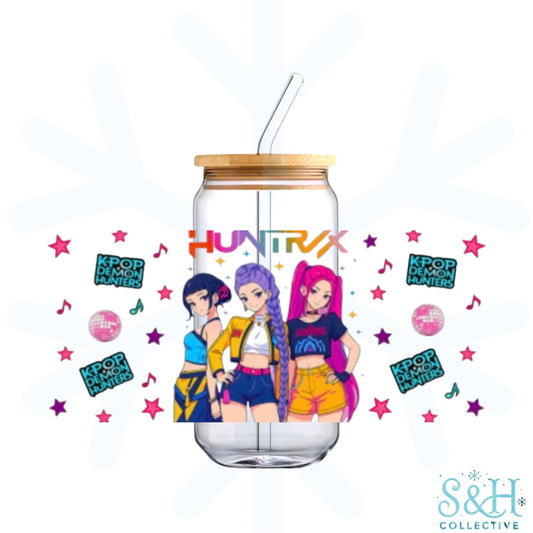 Demon Hunters - Icons (Holographic Finish) 16oz Can Cup Tumbler