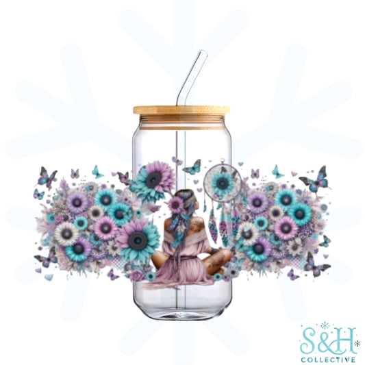 Boho Woman (Holographic Finish) 16oz Can Cup Tumbler (Copy)