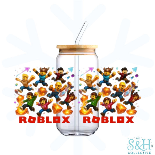 Roblox - Grid (Holographic Finish) 16oz Can Cup Tumbler