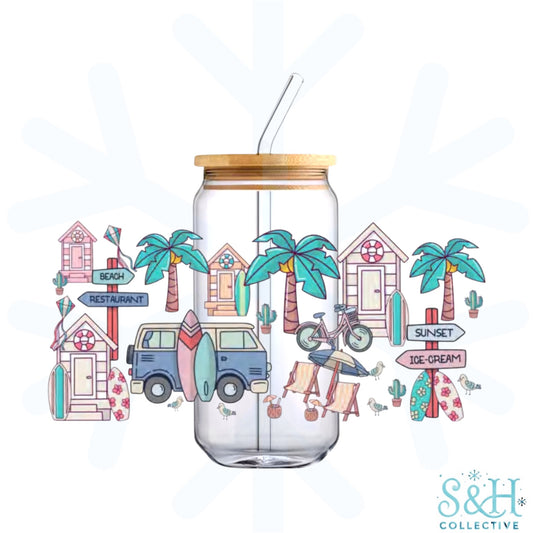 Beach Holiday (Standard Finish) 16oz Can Cup Tumbler - CLEARANCE