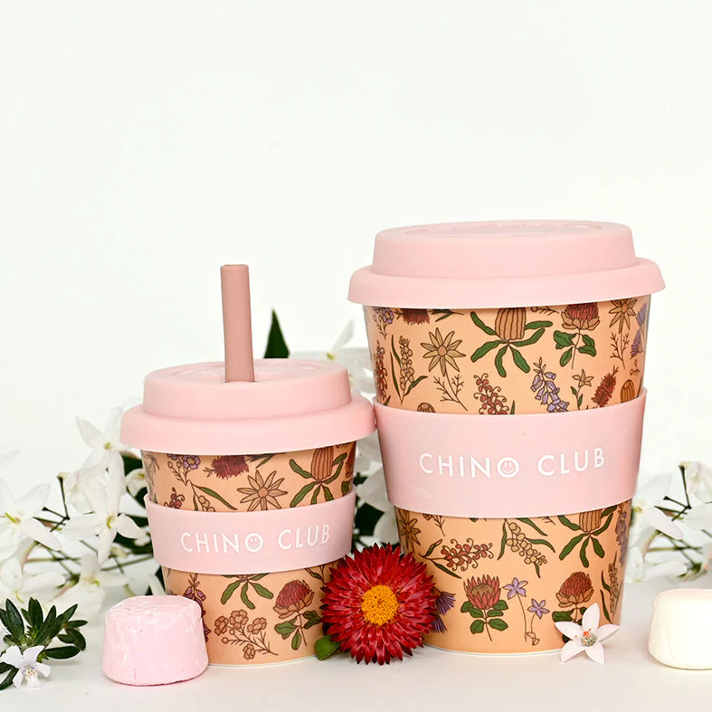 Chino Club 12oz Adult Cup - Australian Wildflowers