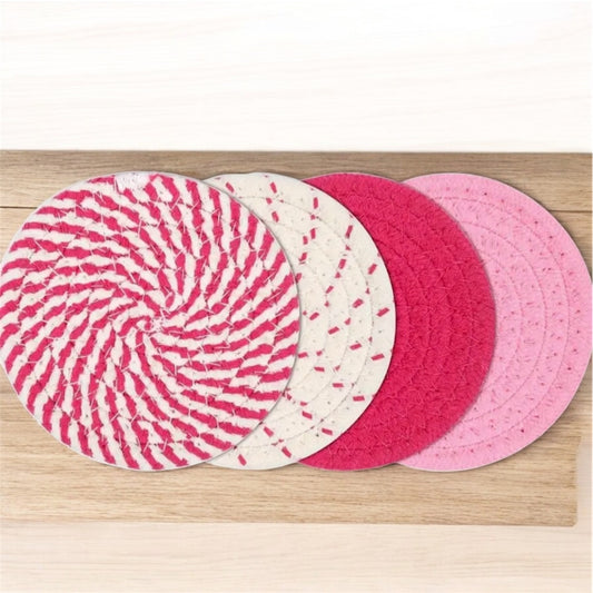 Rope Coasters - Pink
