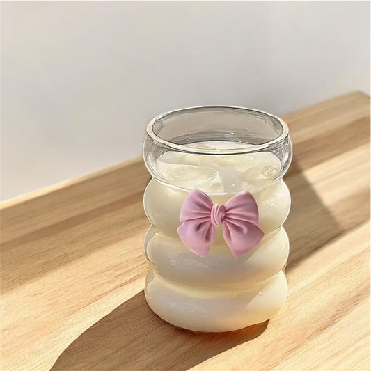 Mini Pink Bow Glass