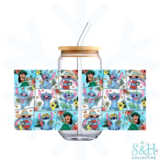 Stitch - Grid (Standard Finish) 16oz Can Cup Tumbler