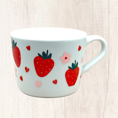 Strawberries & Flowers (Holographic Design) Mug - Small