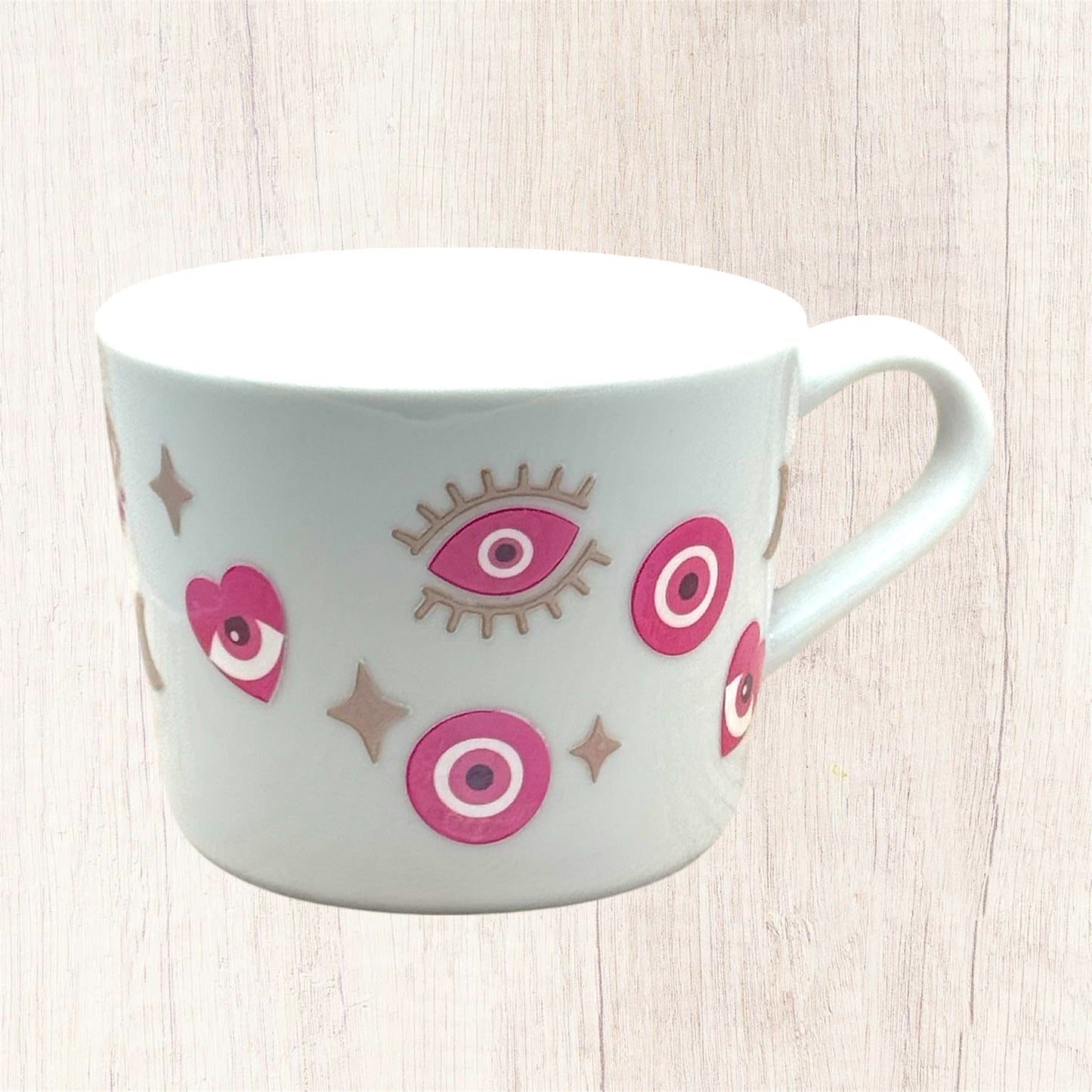 Pink Evil Eye (Holographic Design) Mug - Small