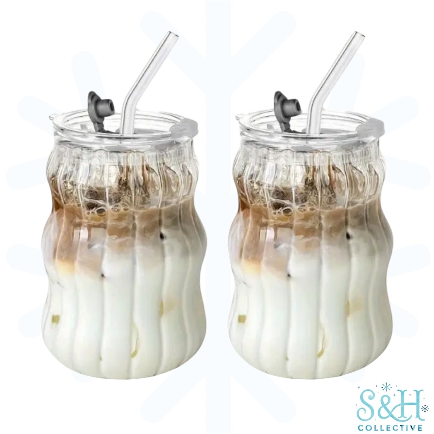 Glass Minimalist Cloud Tumbler - CLEARANCE