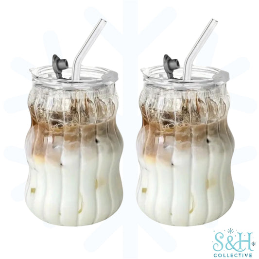 Glass Minimalist Cloud Tumbler - CLEARANCE