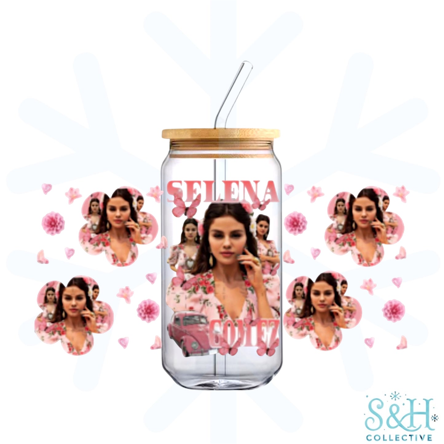 Selena (Holographic Finish) 16oz Can Cup Tumbler