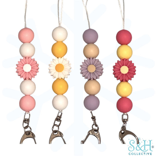 Flower Beaded Lanyard