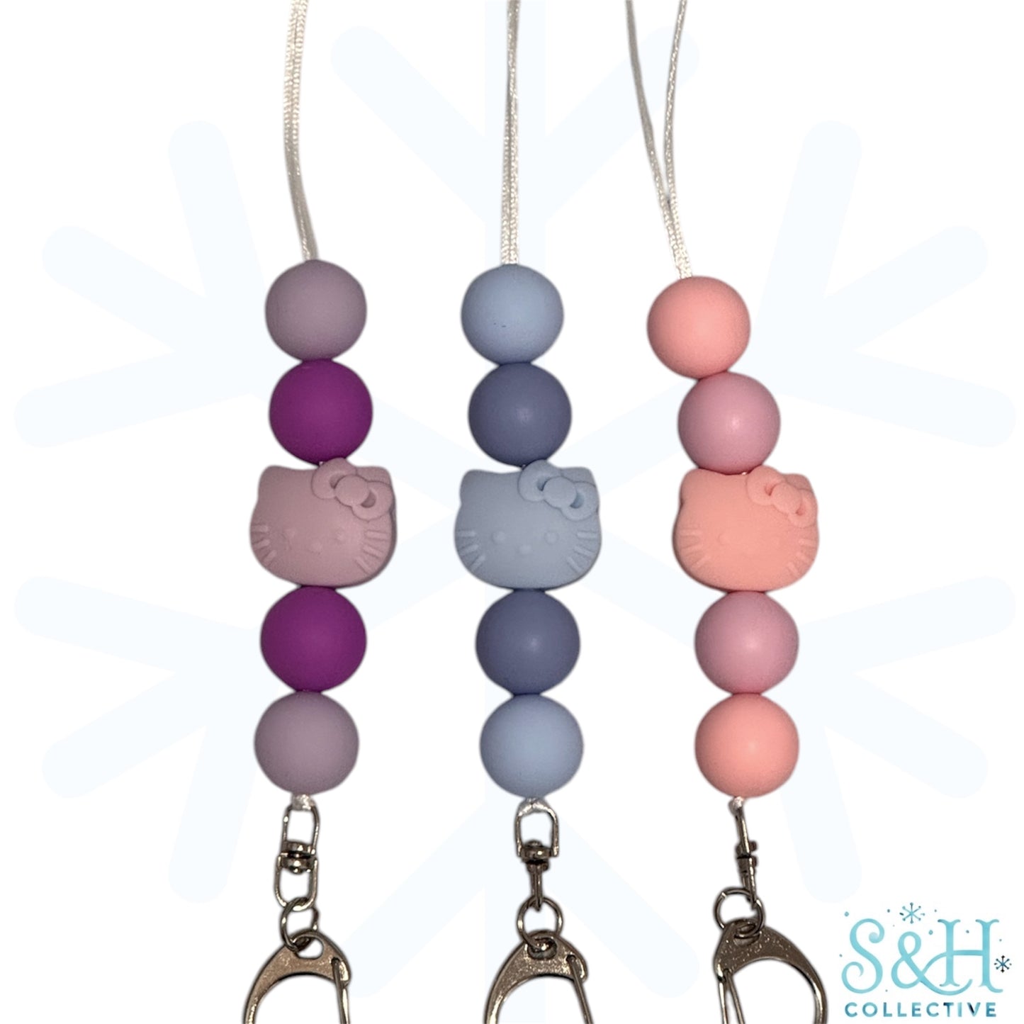 Kitty Beaded Lanyard