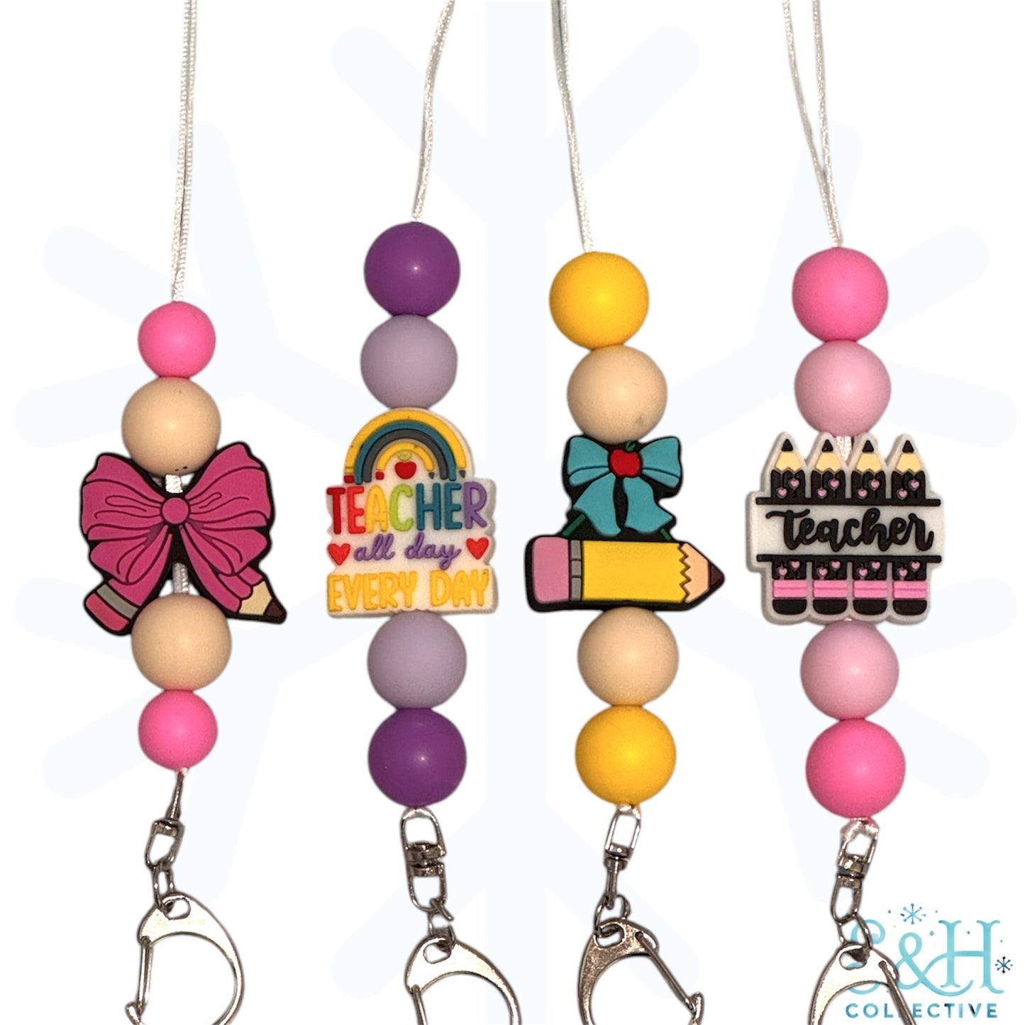 Teacher Beaded Lanyard