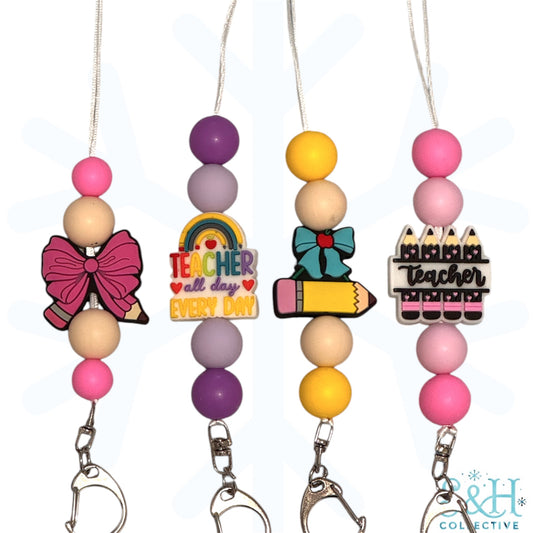 Teacher Beaded Lanyard
