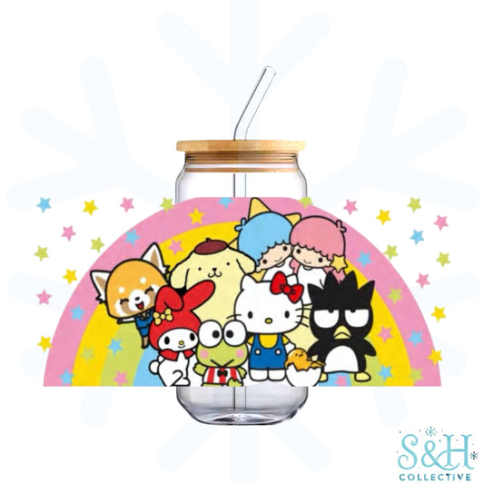 HK - Rainbow (Standard Finish) 16oz Can Cup Tumbler