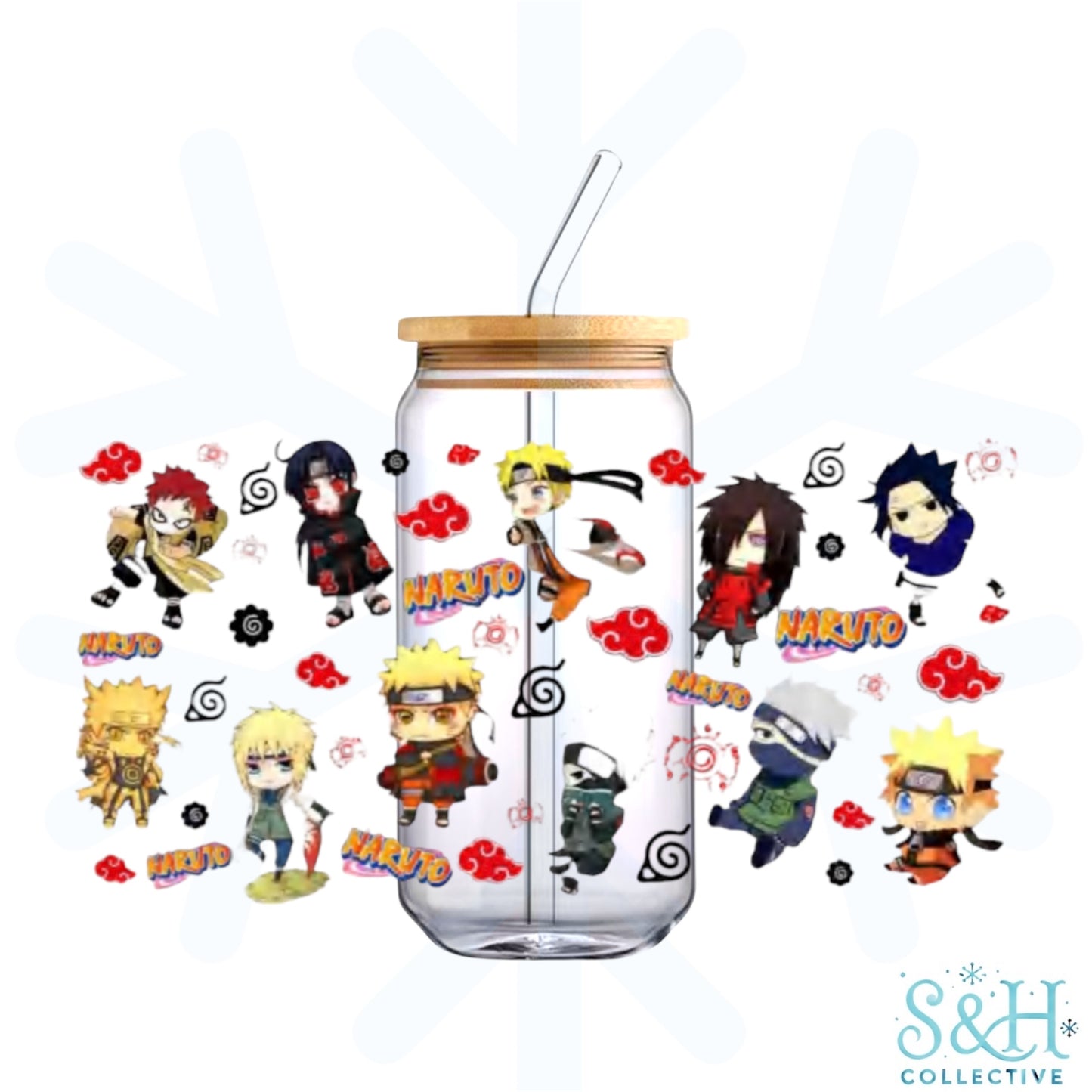 Naruto (Holographic Finish) 16oz Can Cup Tumbler