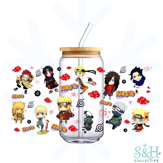 Naruto (Holographic Finish) 16oz Can Cup Tumbler