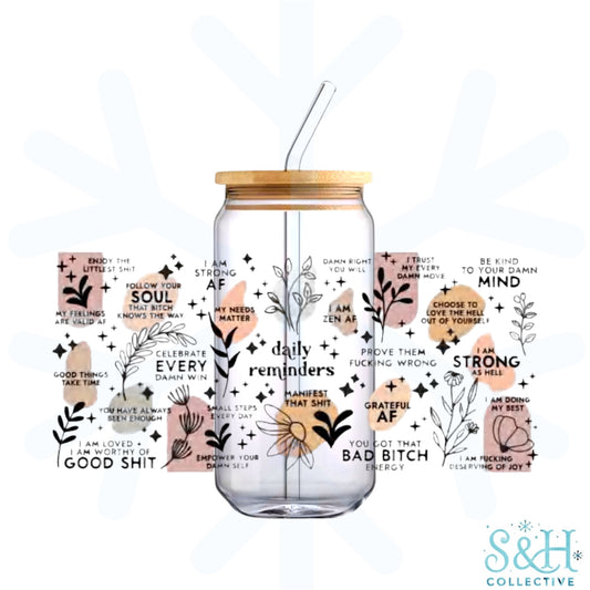 Daily Reminders - Explicit (Standard Finish) 16oz Can Cup Tumbler