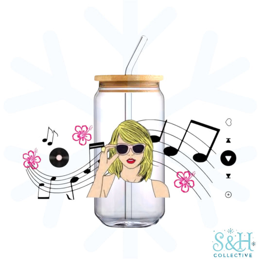 TS - Music Notes (Standard Finish) 16oz Can Cup Tumbler